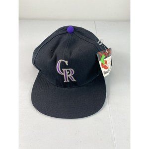 New Era MLB Colorado Rockies Pro Model Vintage Black Hat Sz Med Large
